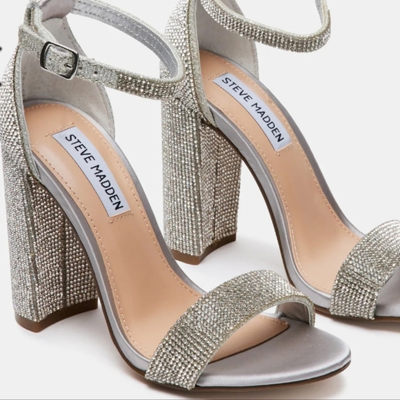 Steve Madden Shoes - Carrson Rhinestones Steve Madden Platform Heel Wedge Heel